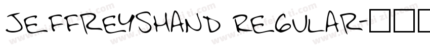 JeffreysHand Regular字体转换